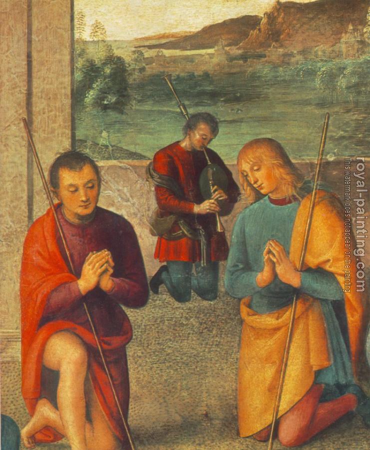 Pietro Perugino : The Presepio. detail